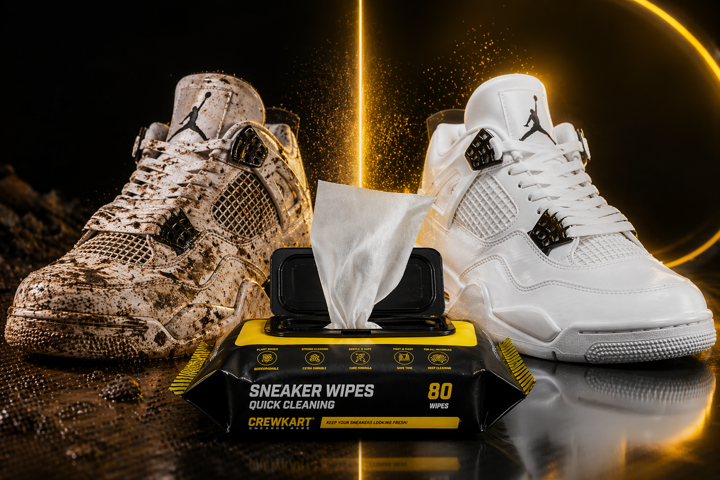 Instant Shoe Cleaner Wipes